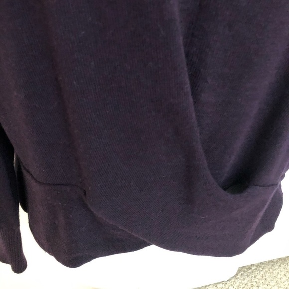 CAbi Plum Drape Front Cardigan - Picture 5 of 8